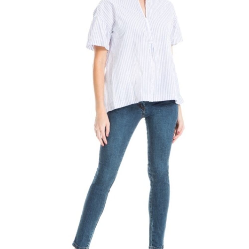 Max Studio Jeans Womens Size 6 Medium Wash Mid Rise Skinny Ankle Jeans - Picture 2 of 15